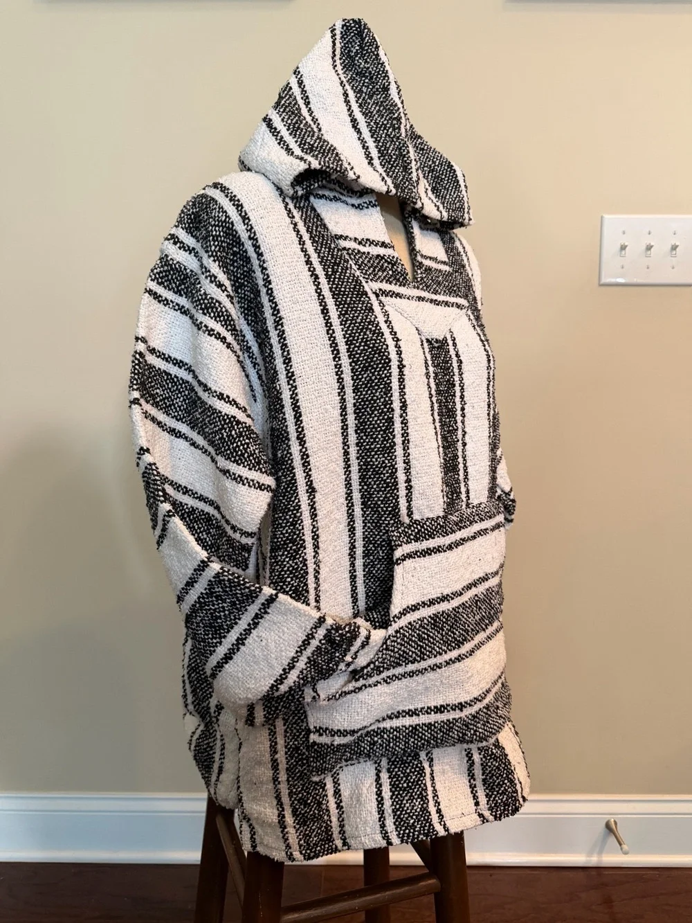 Black and white Rasta hoodie